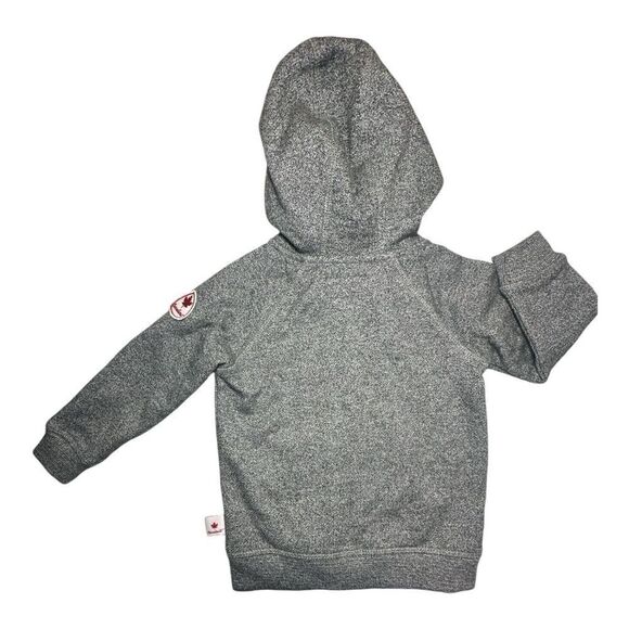CANADA 18-24 Month Unisex Hoodie Canadiana Grey Full Zip Up Cotton Jacket NEW - Picture 2 of 8